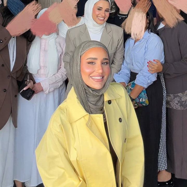 Women's Lightweight Rain Trench with Double-Breasted Closure, Boxy Oversized Silhouette and Shirt Collar Amarae