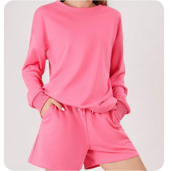 Ladies casual sweatshirt and shorts set Lune London