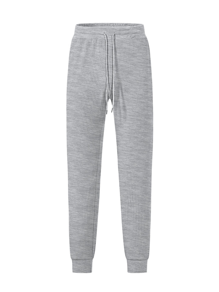 Lune London Men's waffle structure athletic jogger pants