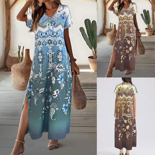 Ladies Elegant floral pattern Maxi dress Amarae