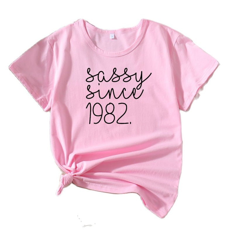 Ladies Sassy Statement Graphic T-shirt Lune London