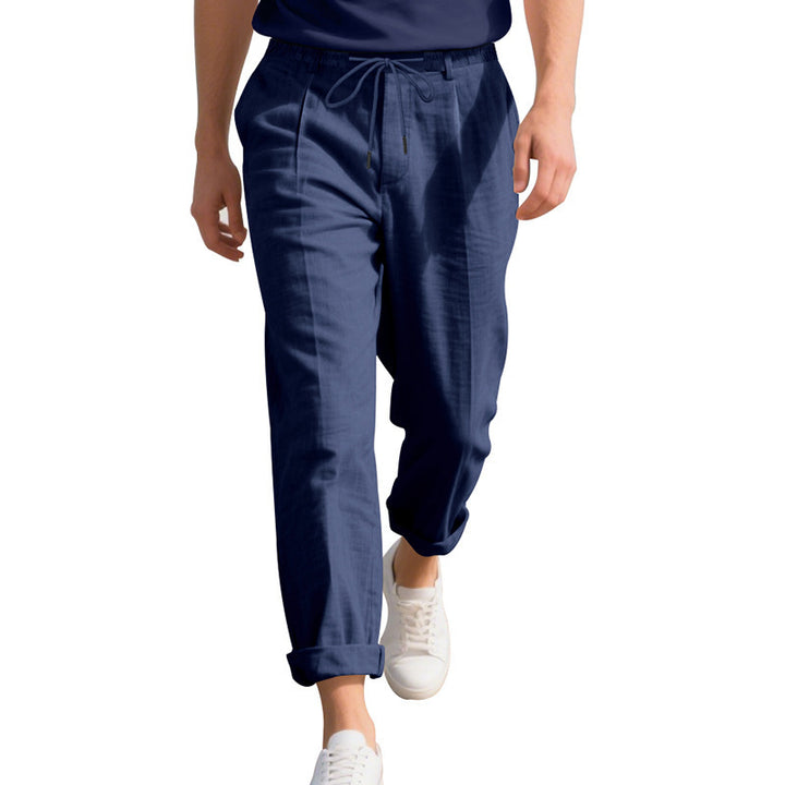 Casual beach pants for men with elastic waist and handy side pockets Lune London