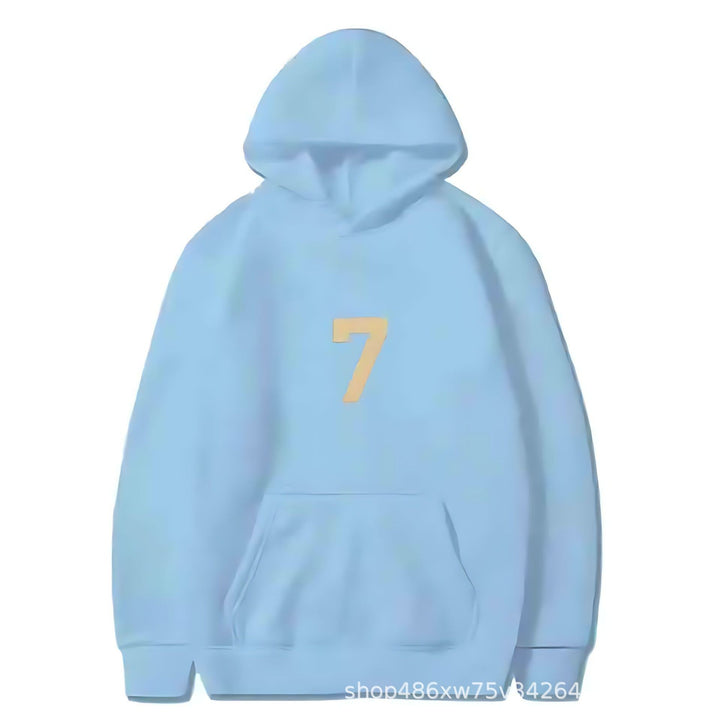 Women's hoodie with sporty design and numeric print Chic & Stil