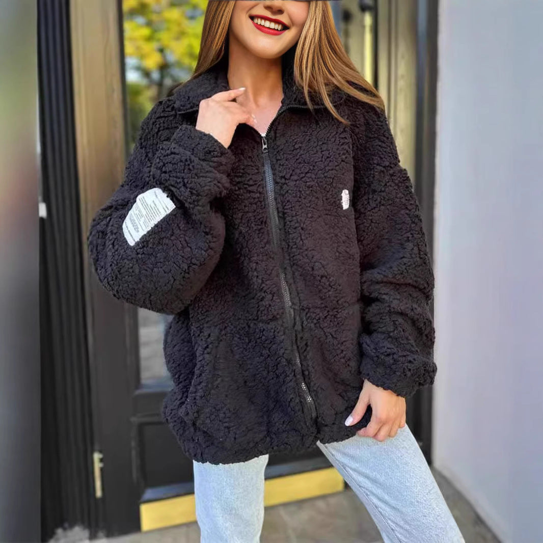 Zipped fleece jacket for women Lune London
