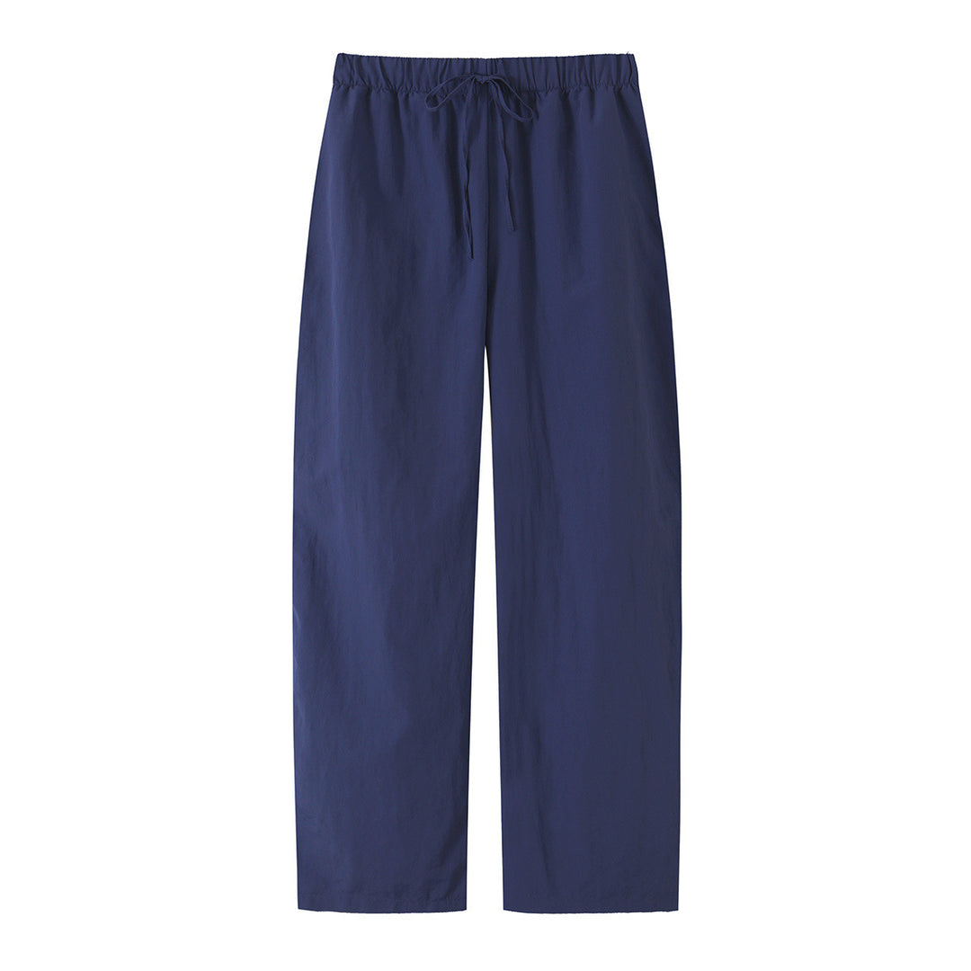 Women's high-waisted loose linen-look pants with drawstring waistband Amarae