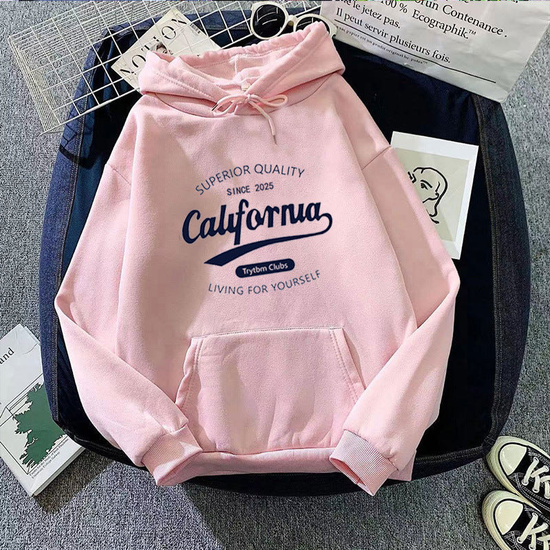 Women's casual hoodie with creative lettering Chic & Stil