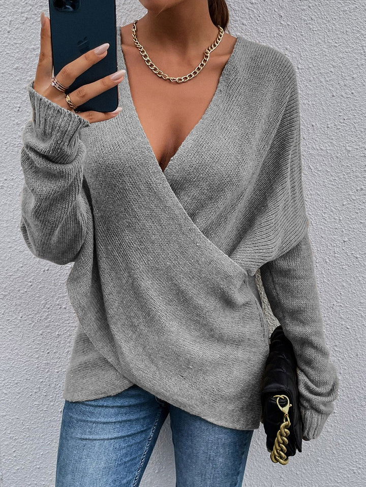 Pull V-neck de loisirs pour femmes Chic & Stil