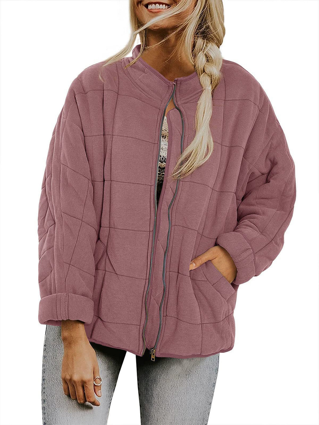 Ladies plus size quilted jacket Lune London