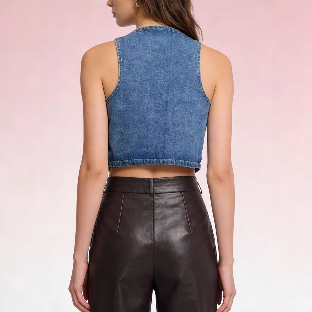 Ladies Jeans Vest Lune London