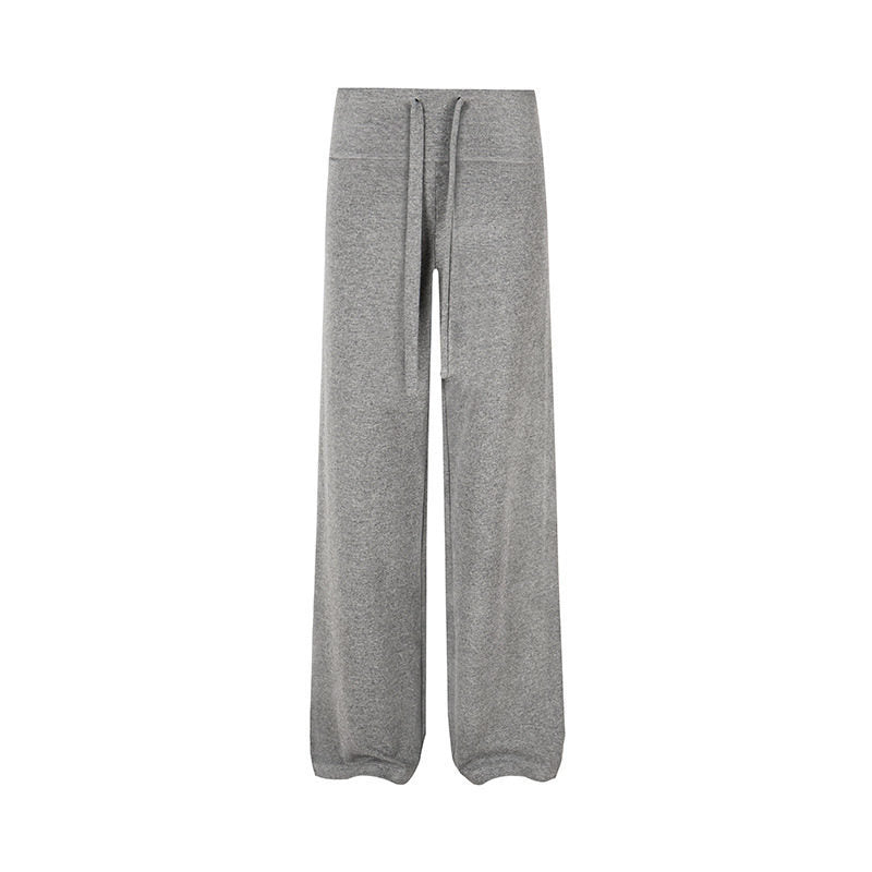 Women's Palazzo Fleece Pants with High Comfort Waistband and Flowing Wide-Leg Cut Amarae