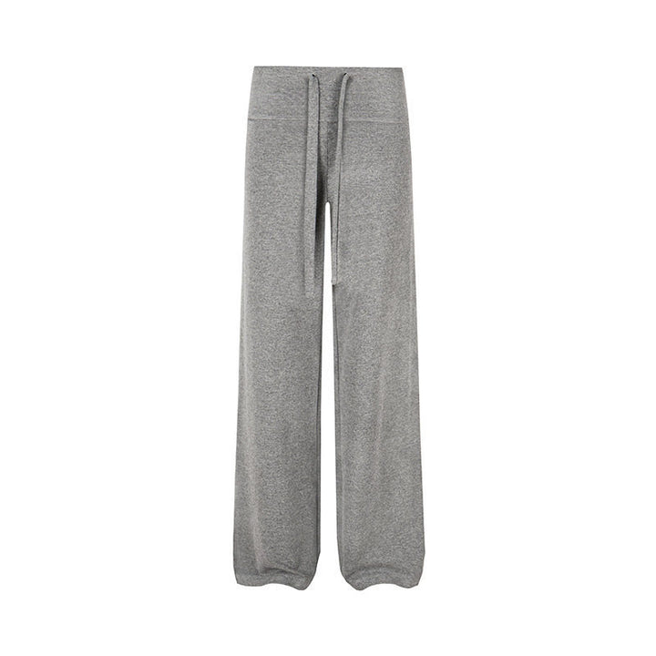 Women's Palazzo Fleece Pants with High Comfort Waistband and Flowing Wide-Leg Cut Amarae