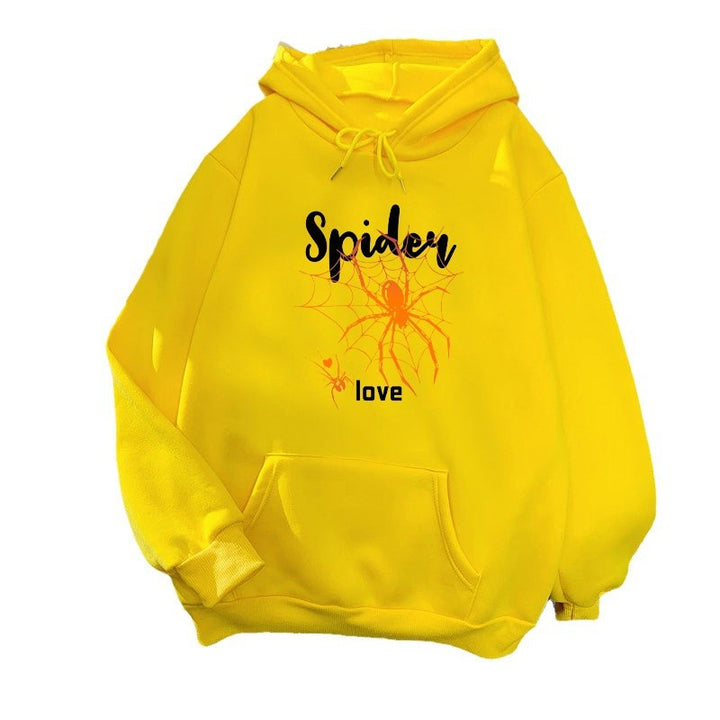 Women's hoodie with creative spider design Chic & Stil