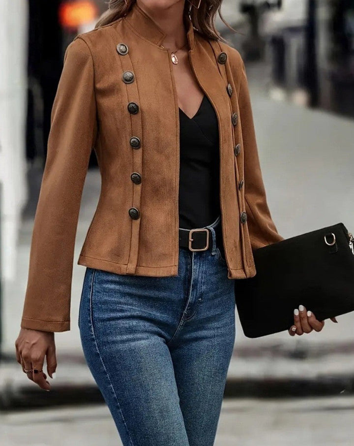 Amarae | Women's romantic blazer with unique button details