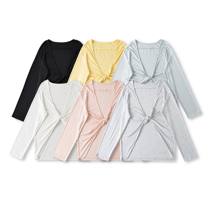 Women Long Sleeve Casual T-Shirt with Loose Fit and Comfortable Style