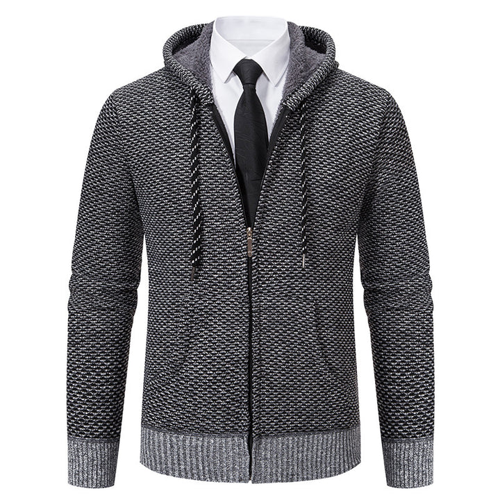 Stylish hooded jacket for men with soft inner lining and elegant accents Lune London