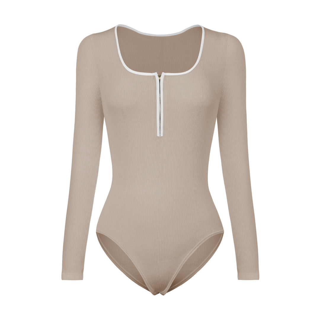 Long sleeve bodysuit for ladies with zip detail Lune London