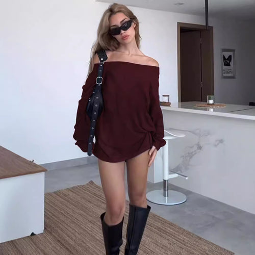 Blouse femme décolletée avec coupe ample et détail noeud Chic & Stil