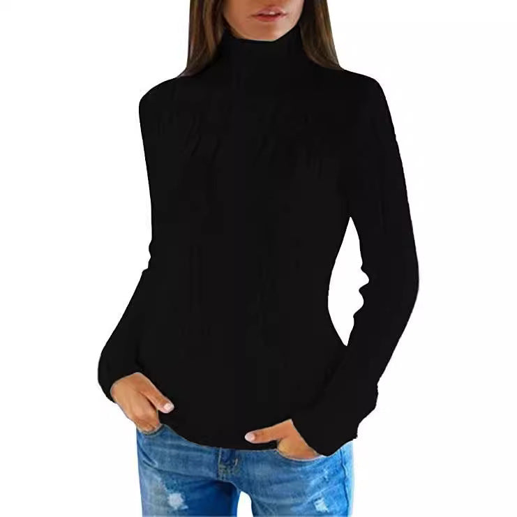 Knitted sweater for women with an elegant cable pattern Lune London