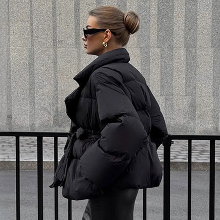 Women Trendy Wrapped Coat Lune London