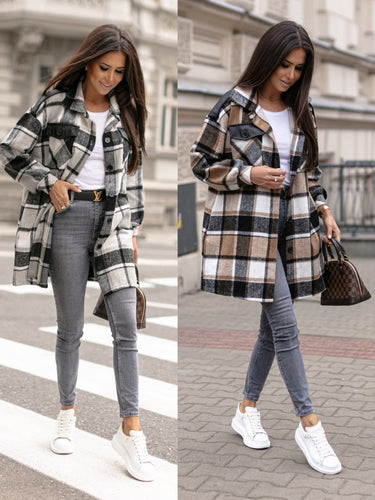Amarae Casual Checked Jacket for Women