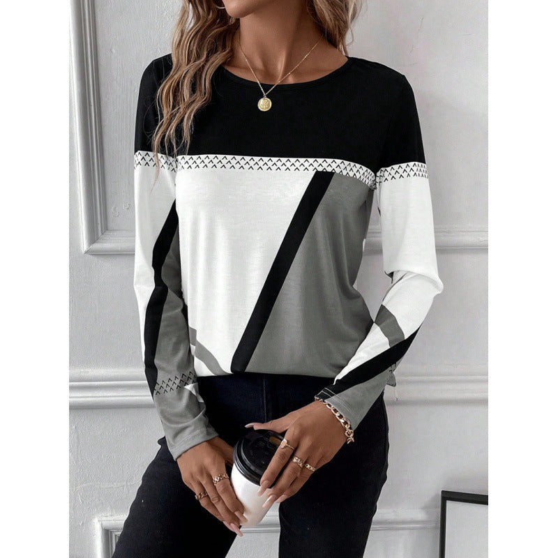 Trendy long sleeve shirt for women with graphic pattern Lune London