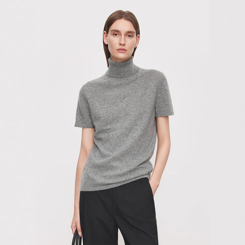 T-shirt élégant et confortable pour femmes avec col montant Chic & Stil