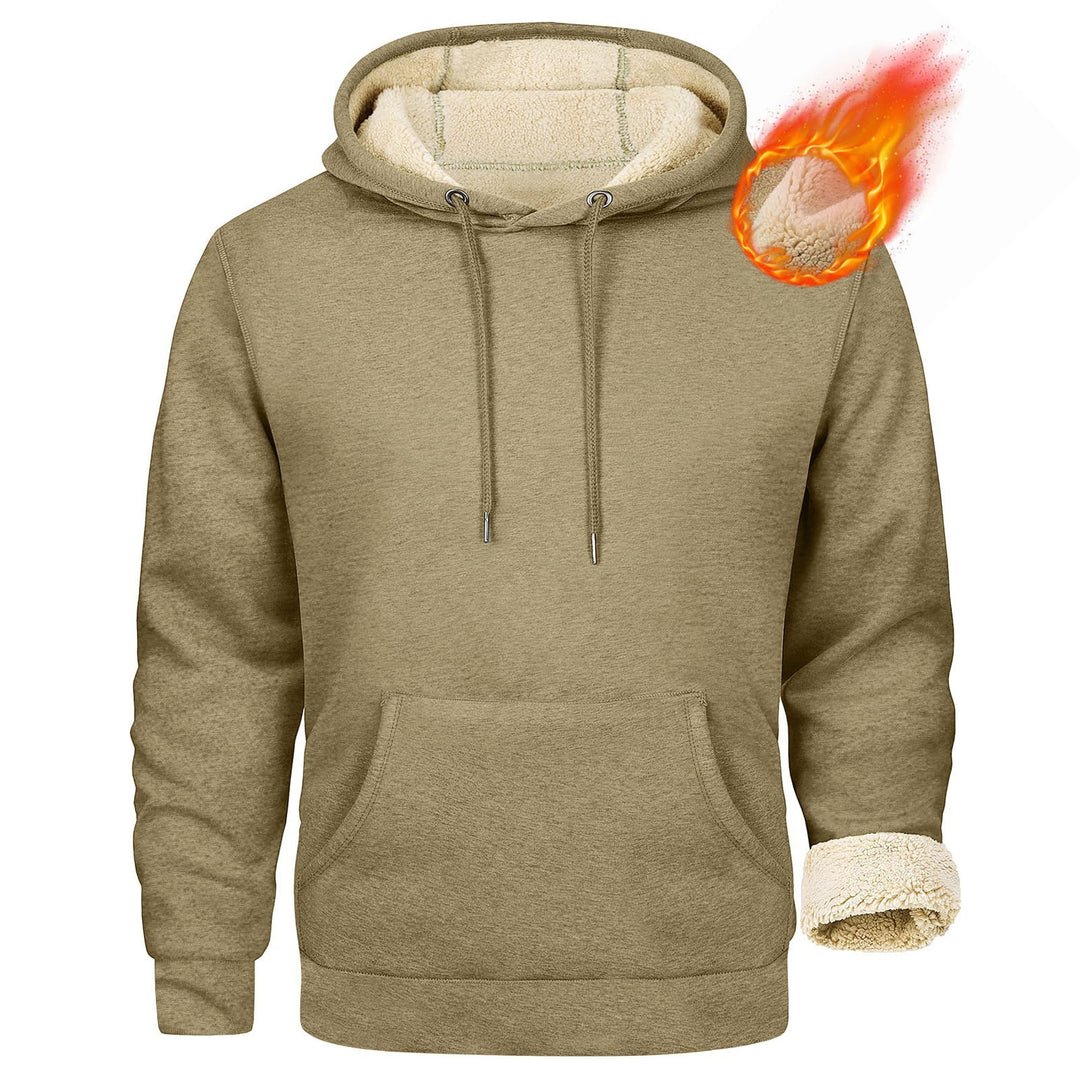 Fleece hoodie for men with soft lining inside Lune London