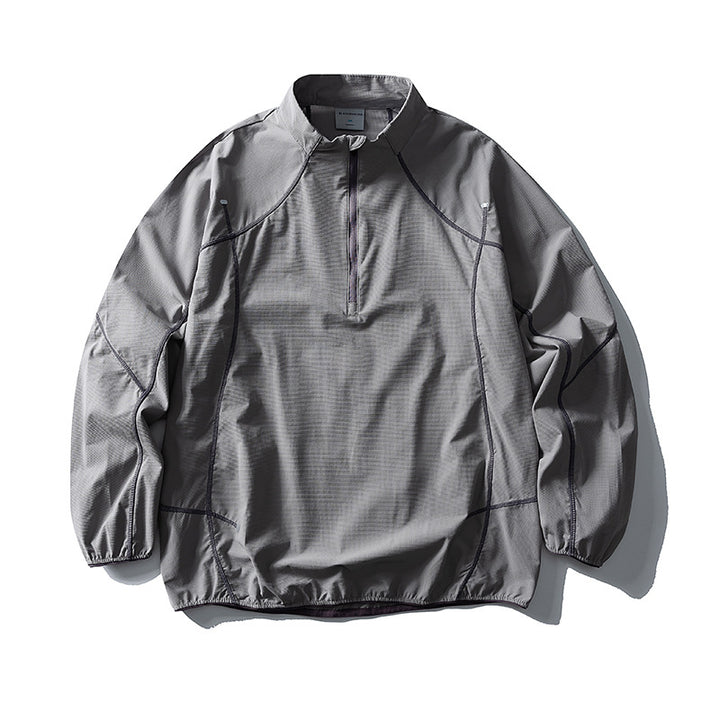 Unisex Lightweight Tech Half-Zip Pullover with Raglan Sleeves Amarae