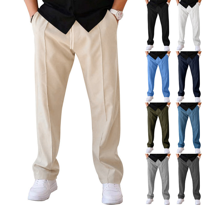 Elegant men's trousers with classic cut and high pockets Lune London