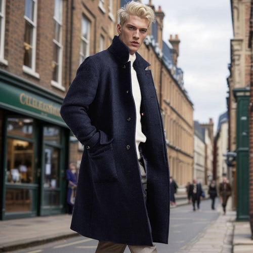 Elegant high-quality wool coat for men Amarae