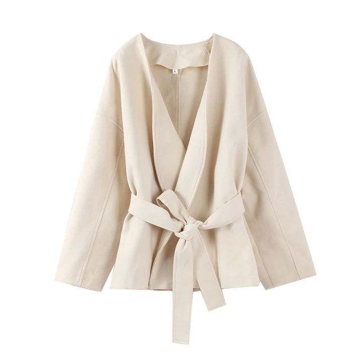 Ladies oversized wrap jacket with wide sleeves Lune London