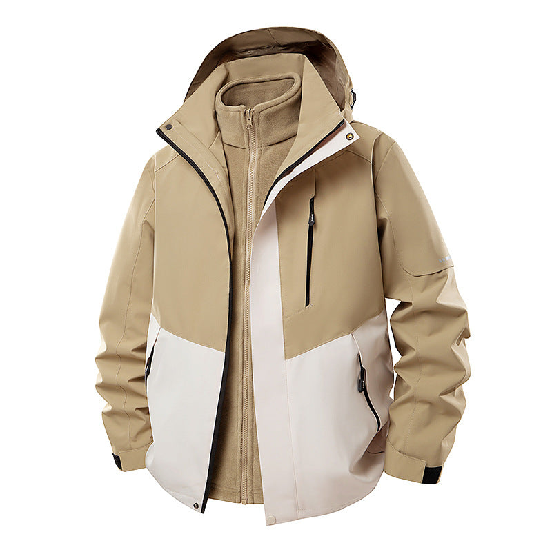 Women's double-layer softshell parka with removable fleece inner jacket Amarae