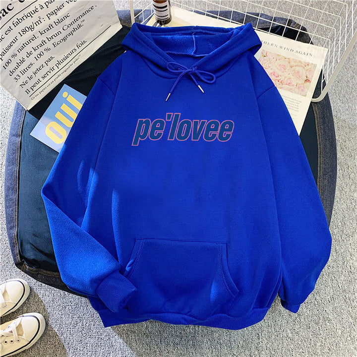 Women's hoodie with modern lettering Chic & Stil 1772612762