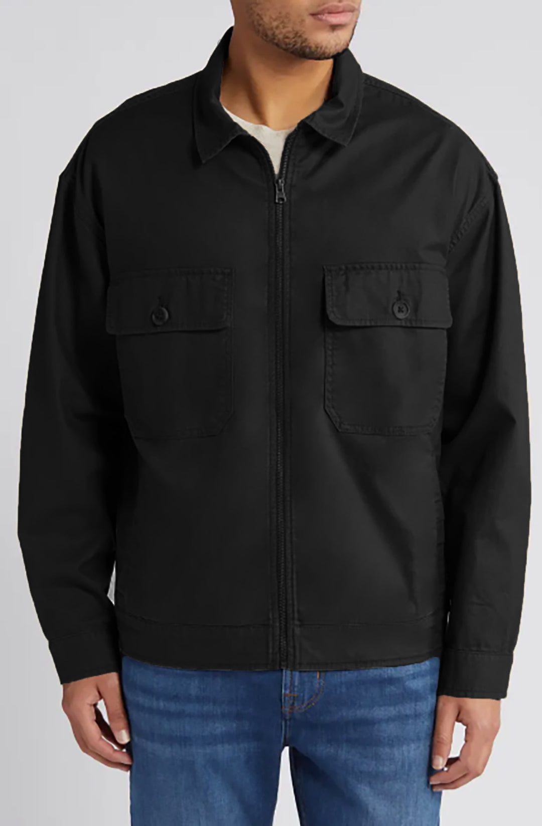 Casual utility jacket for men with practical chest pockets Lune London