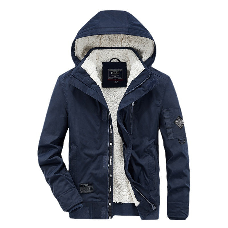 Technical transition jacket for men with warm inner lining Amarae