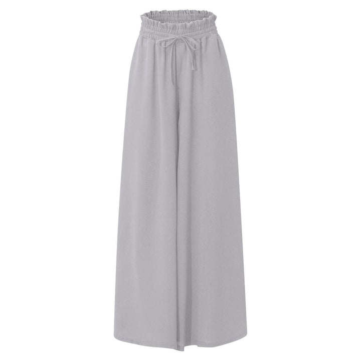 Elegant and airy wide pants for ladies with elastic and pockets Lune London