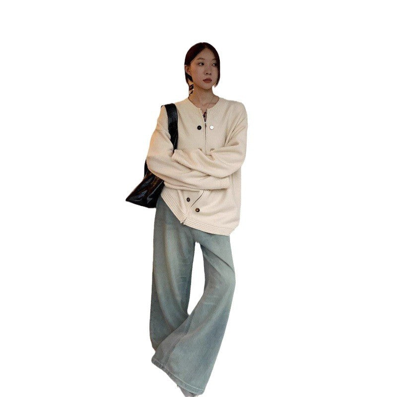 Cardigan pour femmes surdimensionné avec des détails de boutons et coupe décontractée Chic & Stil