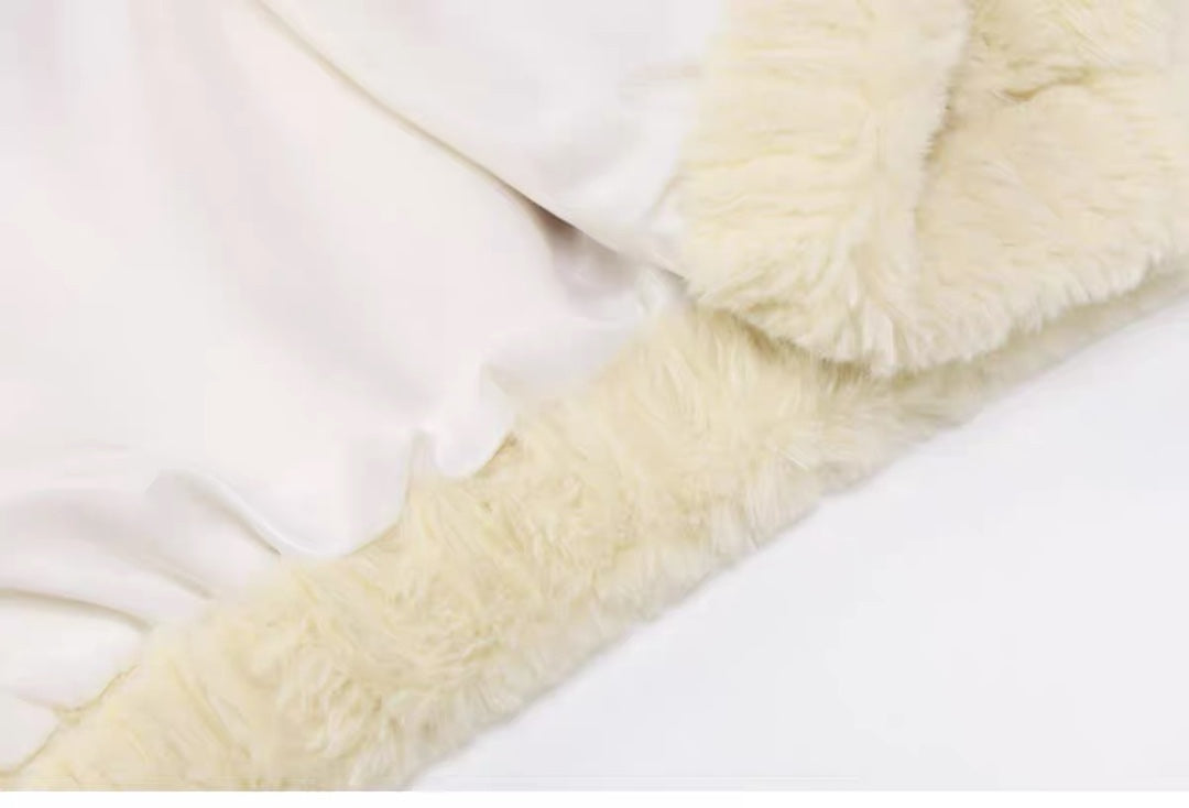 Ladies comfortable fleece jacket with oversized cut Amarae
