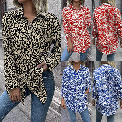 Light women's blouse with animal print and comfortable fit Amarae