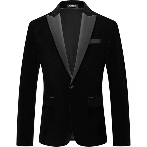 Elegant tuxedo blazer for men with satin lapels and fine texture Amarae