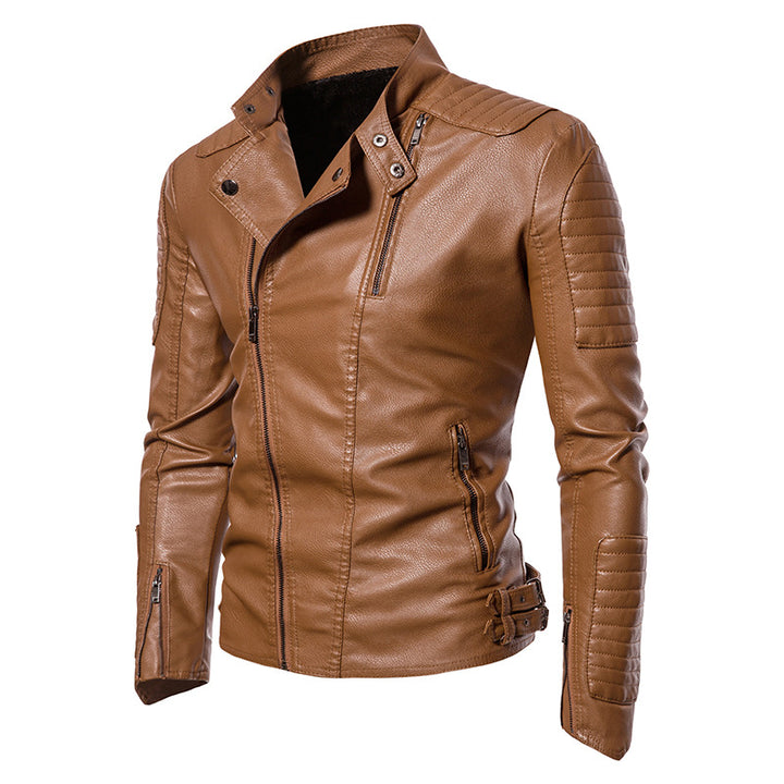 Men's motorcycle jacket with a modern design featuring sturdy zip pockets Lune London