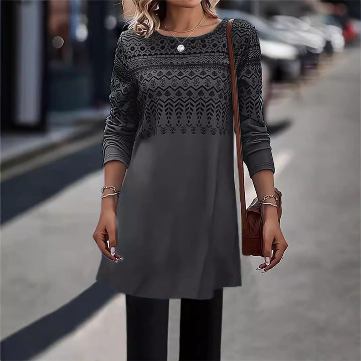 Long comfortable long-sleeve tunic for women Lune London