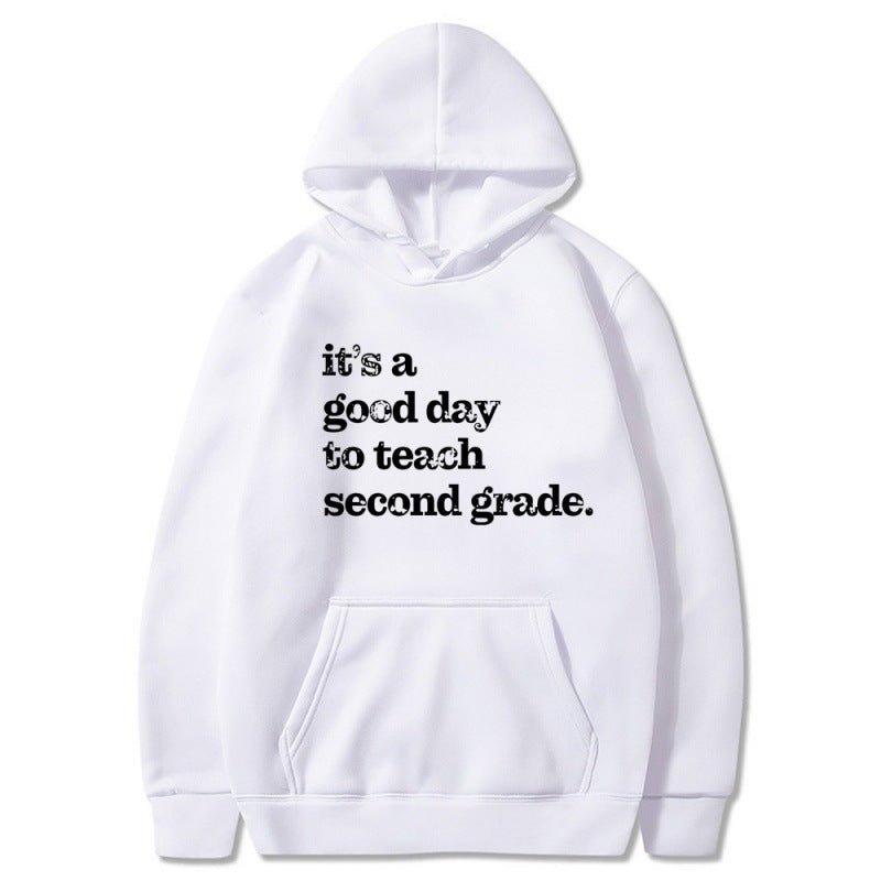 Women's hoodie with inspiring teacher quote and comfortable fit Lune London