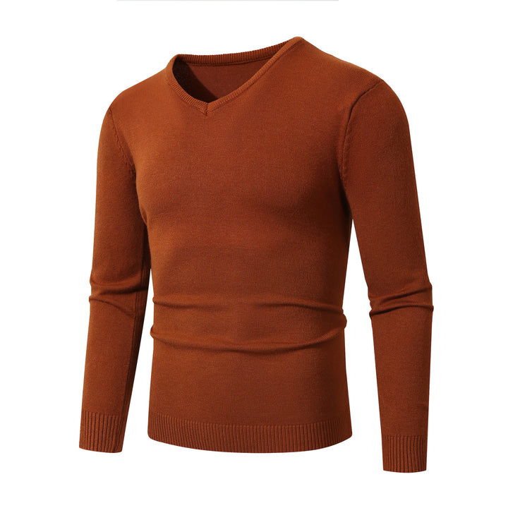Elegant men's V-neck sweater made of high-quality fine knit Lune London