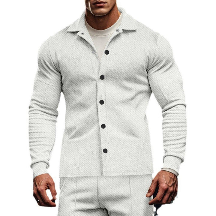 Structured long-sleeve shirt for men with practical chest pocket Lune London