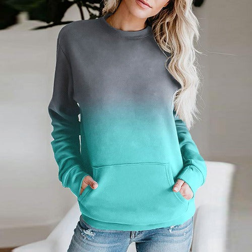Ladies Casual Hoodie with Amarae Gradient