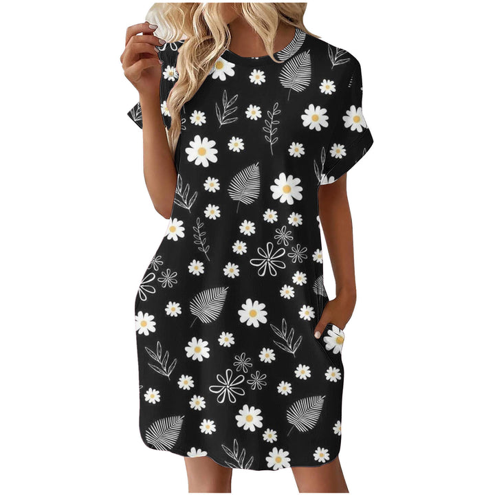 Chic Floral Print Shift Dress for Women