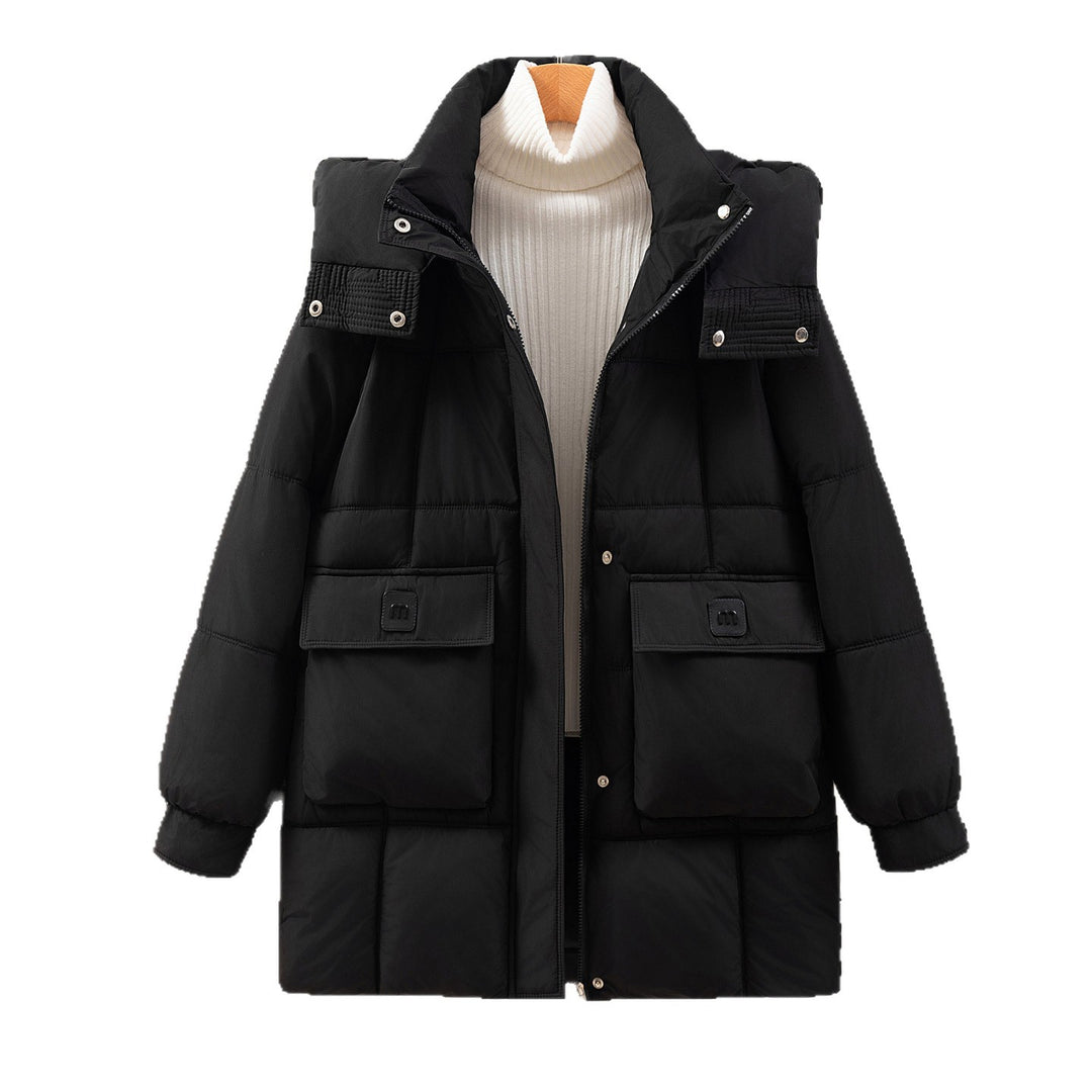 Functional and stylish women's winter jacket with pockets and hood Lune London
