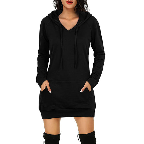 Ladies Casual Long Sleeve Hoodie with Practical Pockets Amarae
