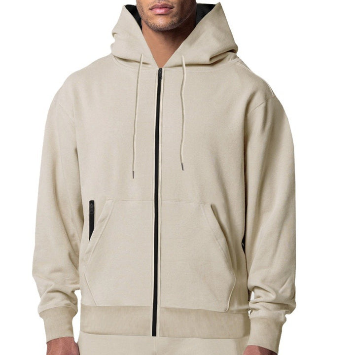 Men's hoodie jacket with zipper and modern side pockets Lune London